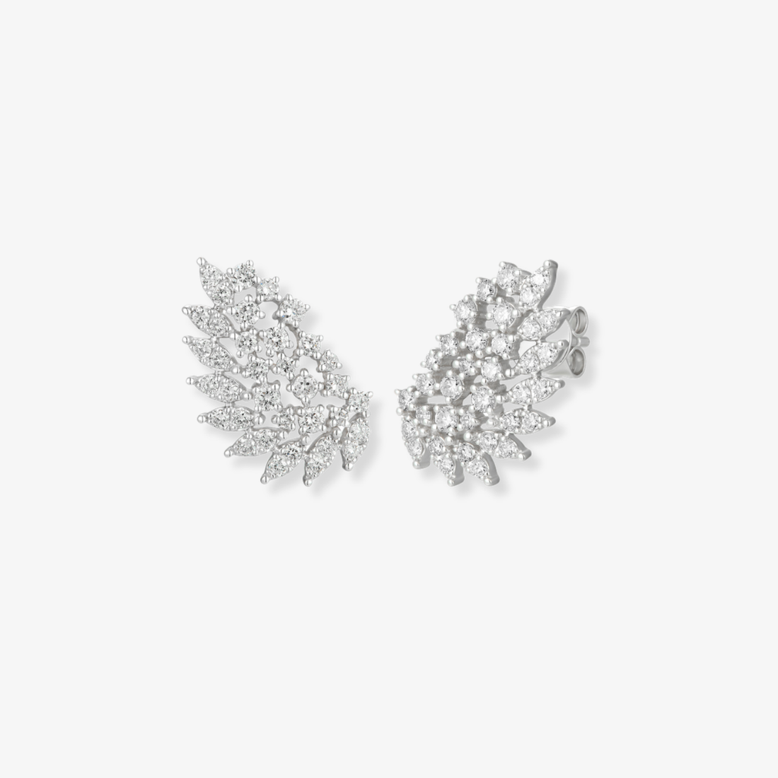 Diamond Wing Earrings