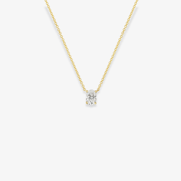 Oval Dancing Diamond Necklace