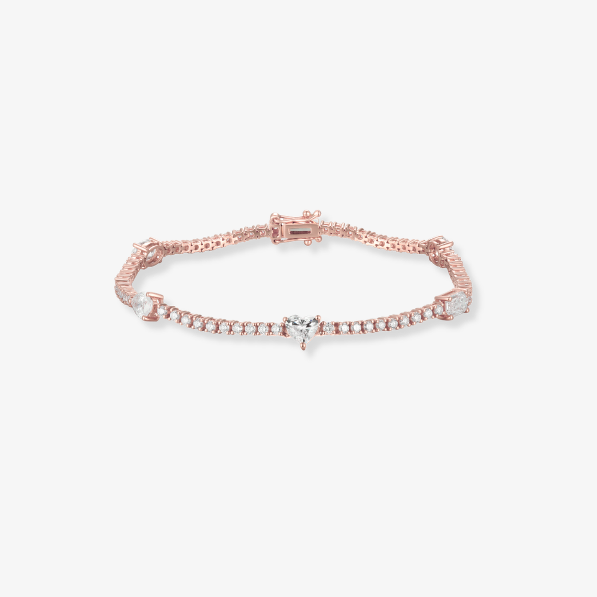 Multishape Center Diamond Tennis Bracelet