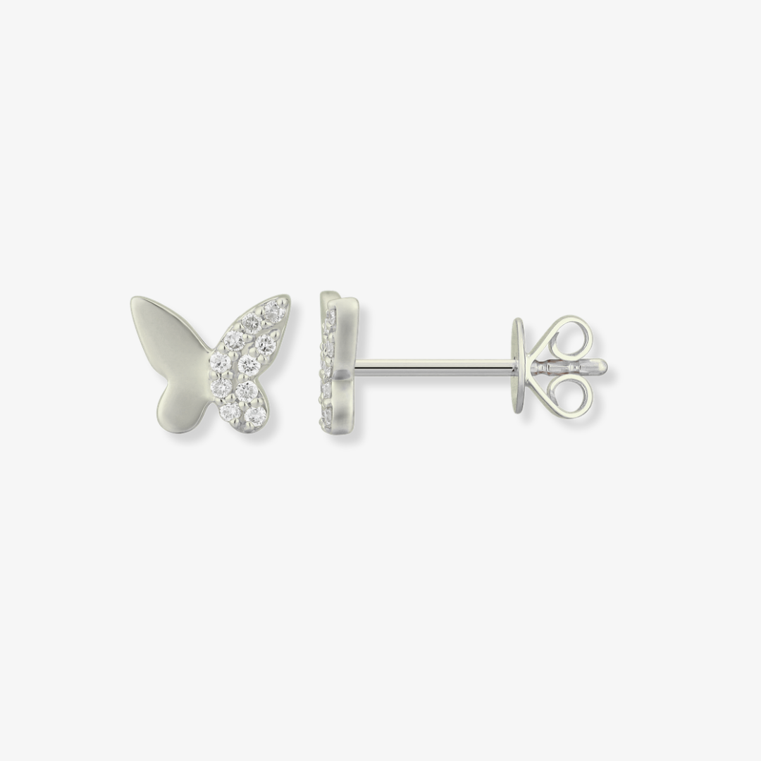Butterfly Piercing 14k White Gold