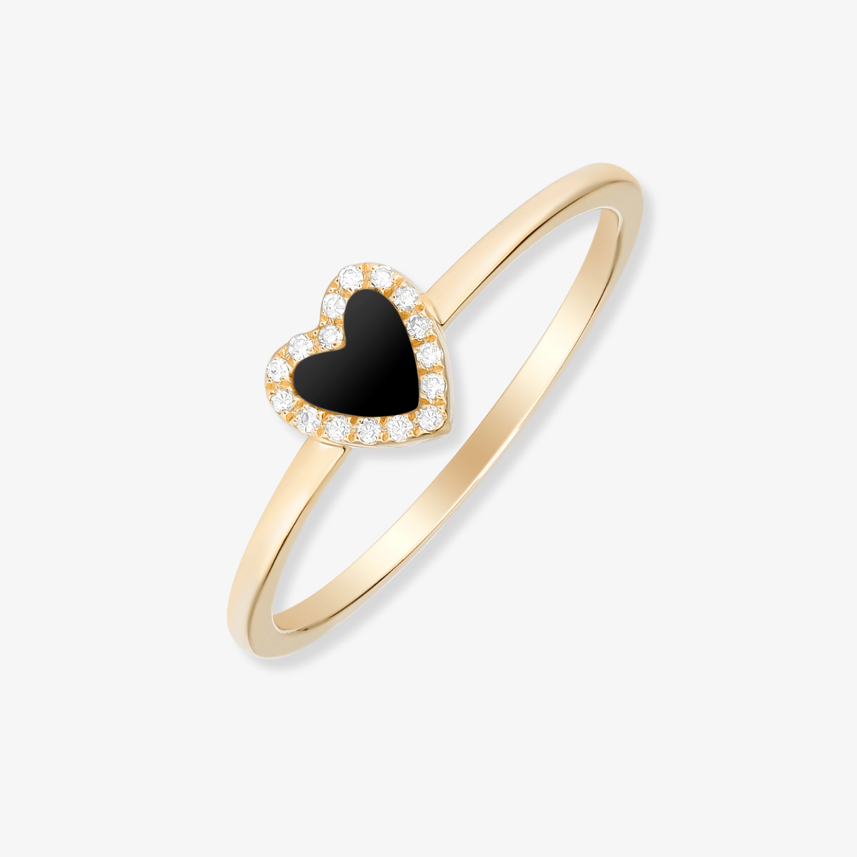 Gemstone Heart Diamond Ring