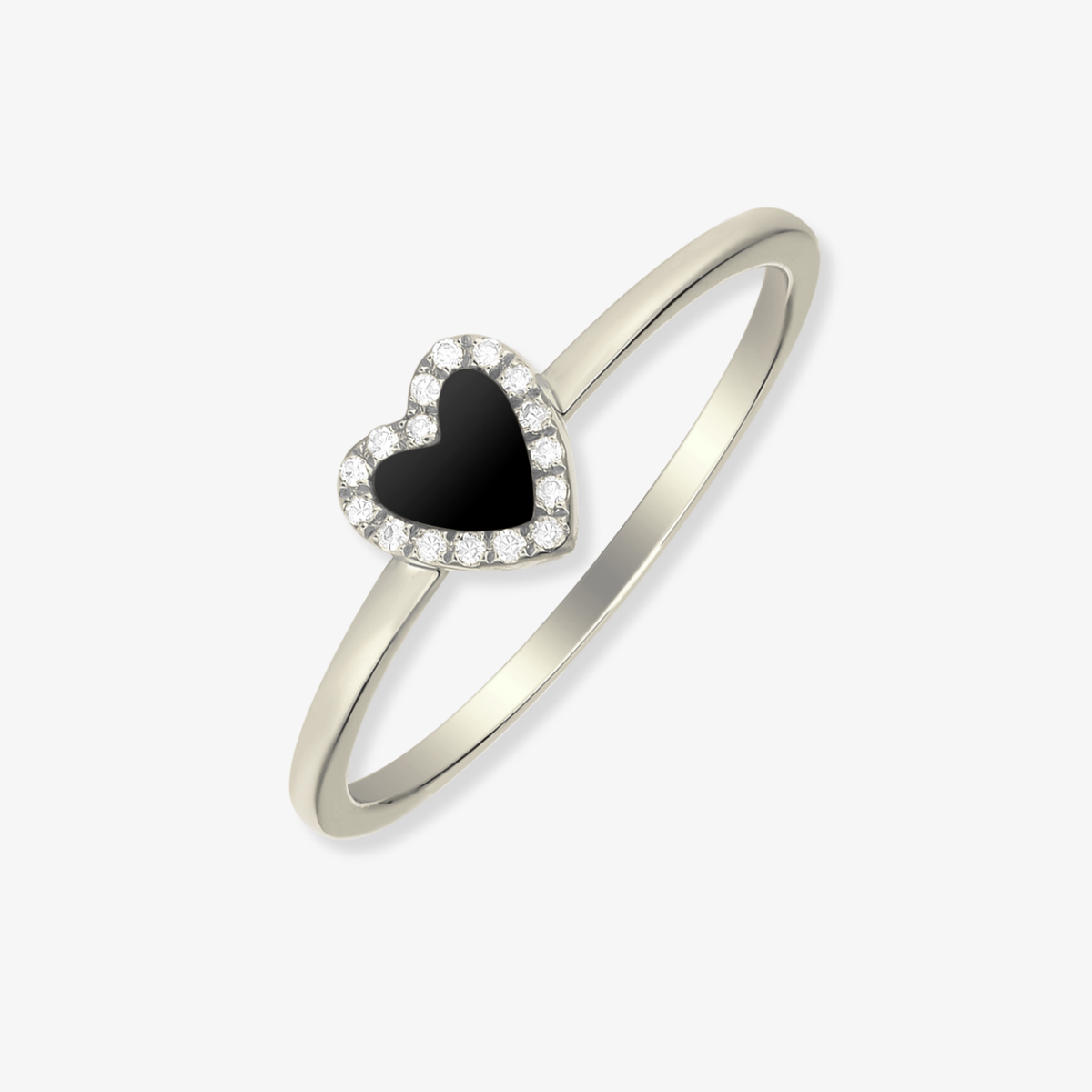 Gemstone Heart Diamond Ring