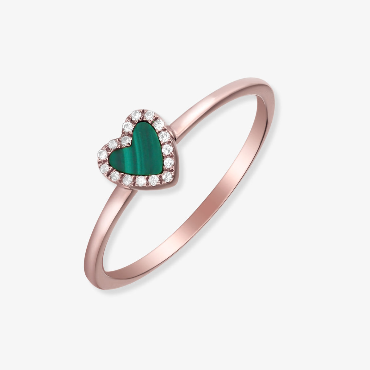 Gemstone Heart Diamond Ring