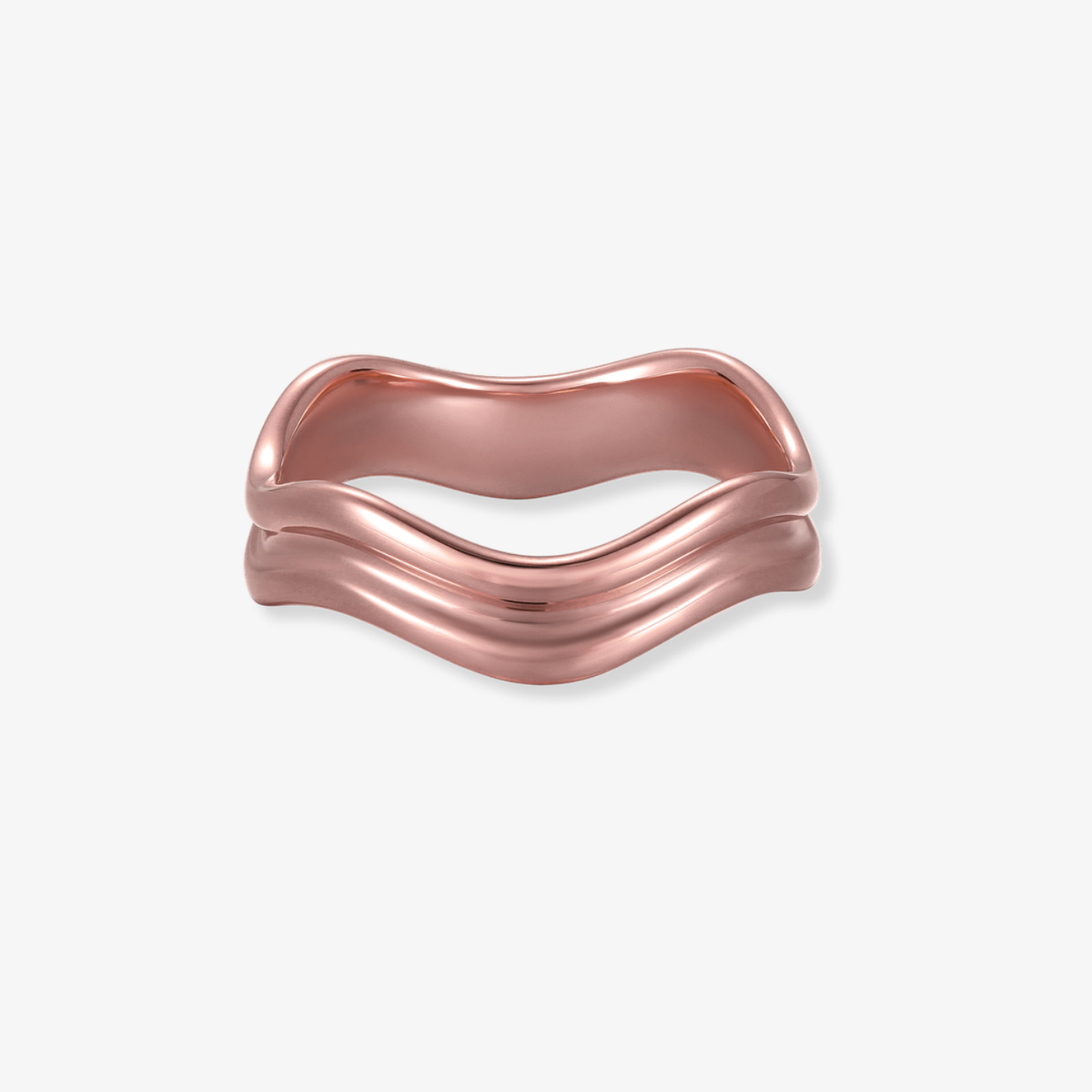 Gold Double Wavy Ring
