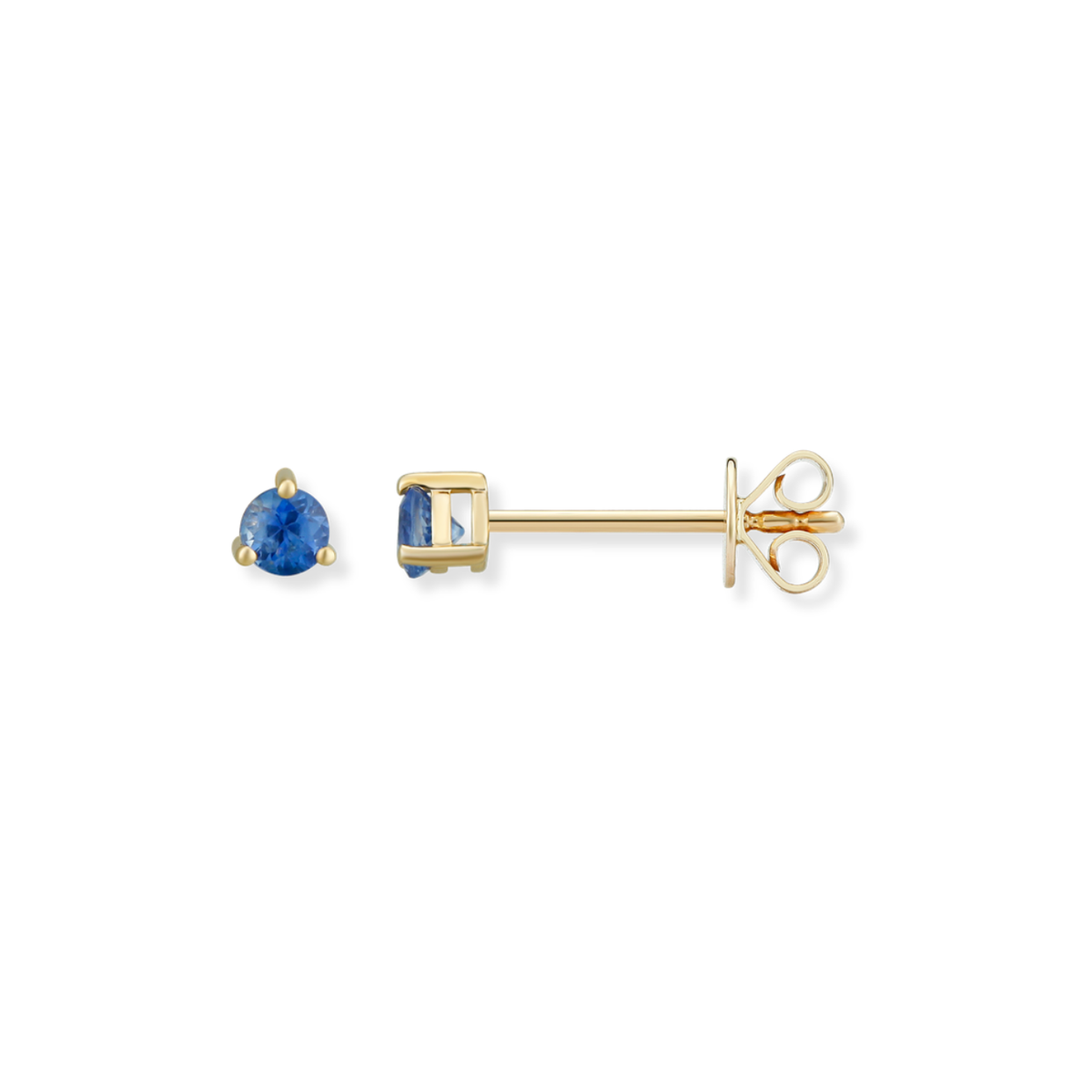 Gemstone Studs 14k Yellow Gold Sapphire