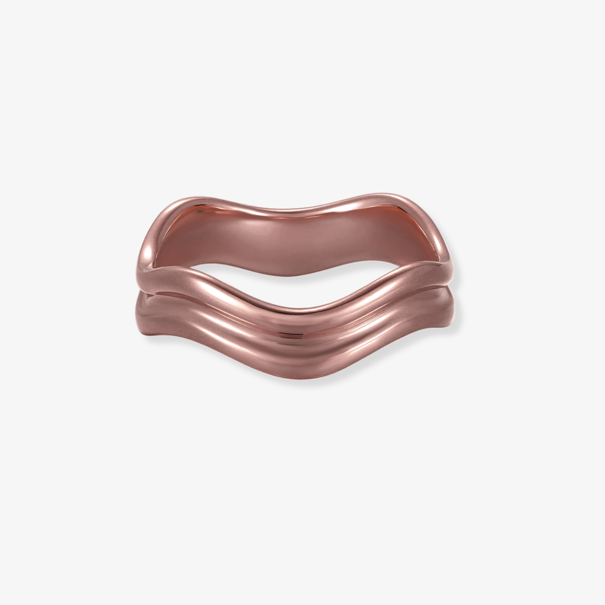 Gold Double Wavy Ring