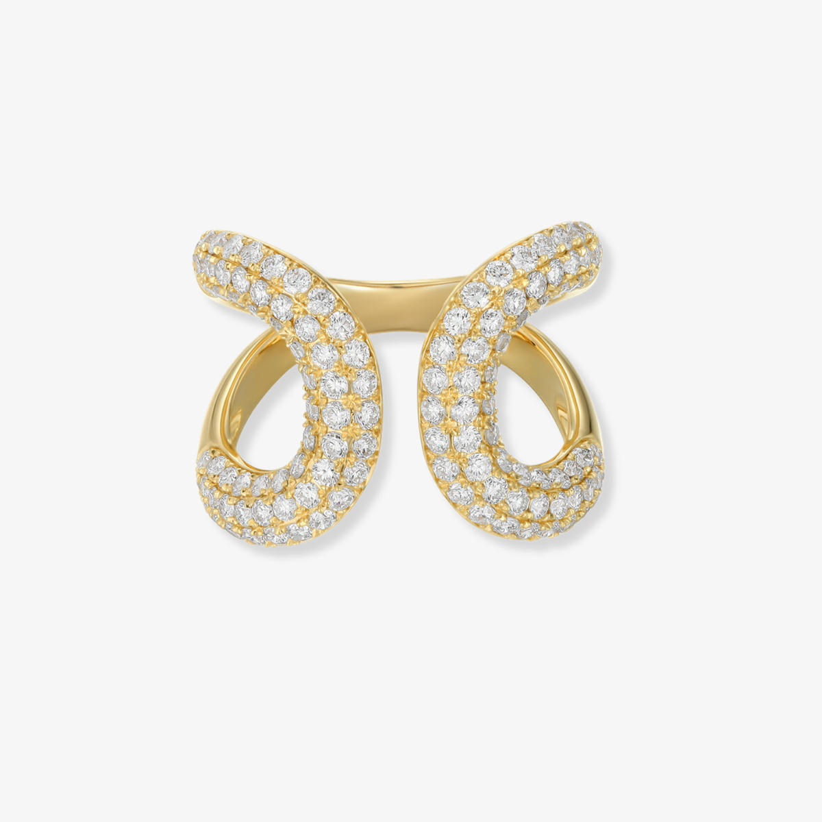 Open Cuff Diamond Ring