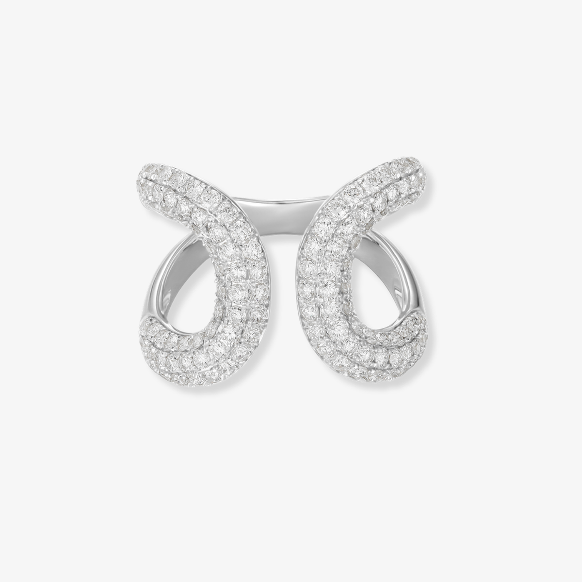 Open Cuff Diamond Ring