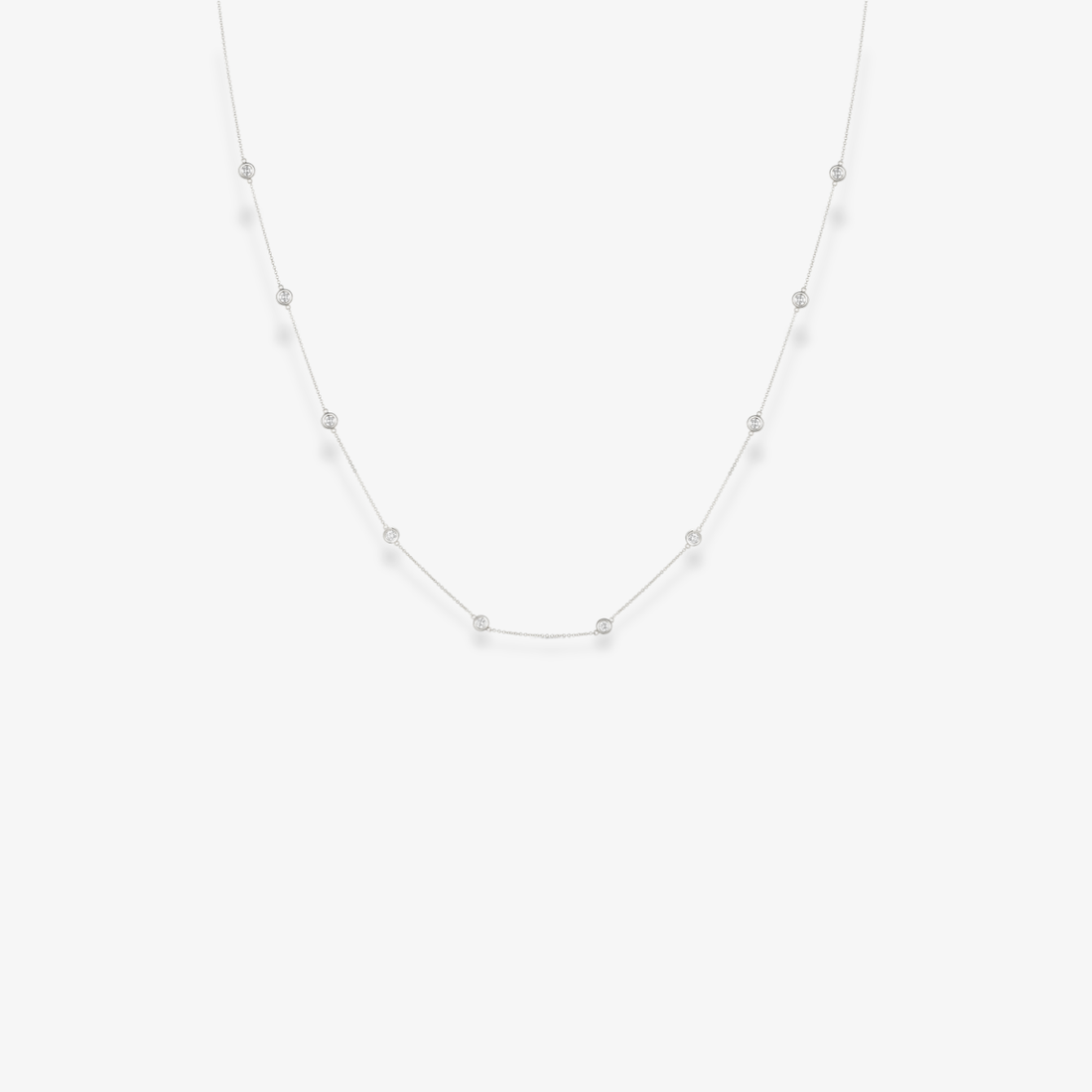 Diamond By The Yard Necklace