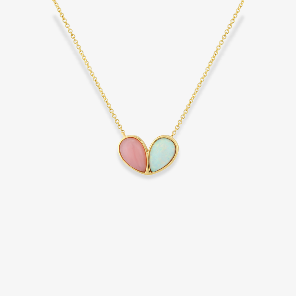 Two Stone Heart Necklace