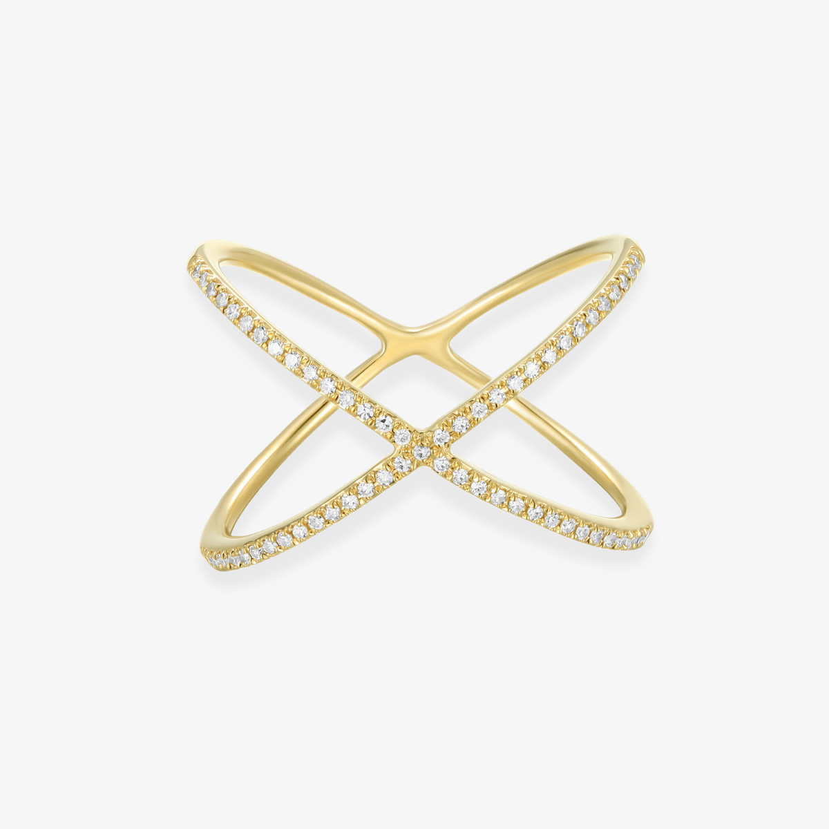 Large Diamond Cross Ring