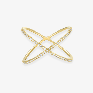 Large Diamond Cross Ring