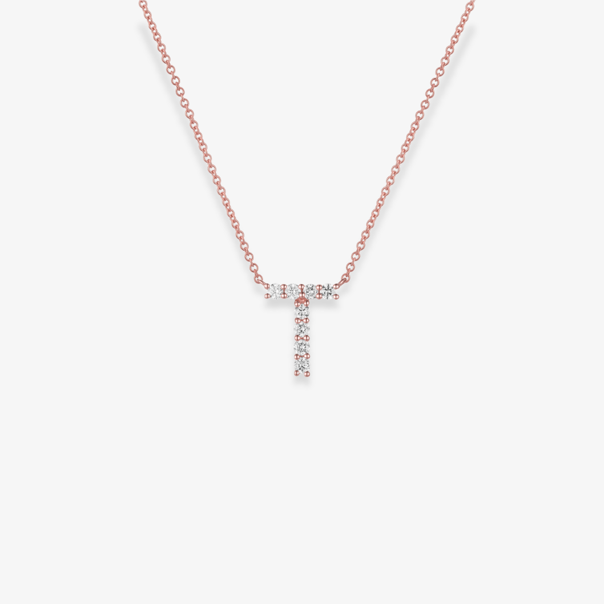 Jumbo Diamond Initial Necklace