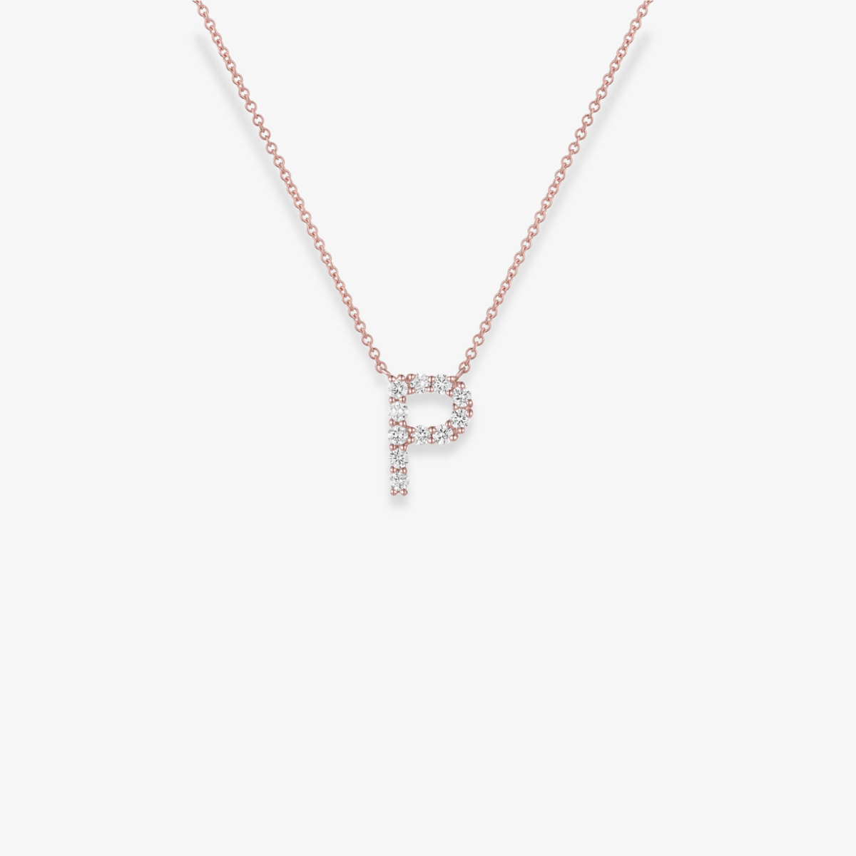 Jumbo Diamond Initial Necklace