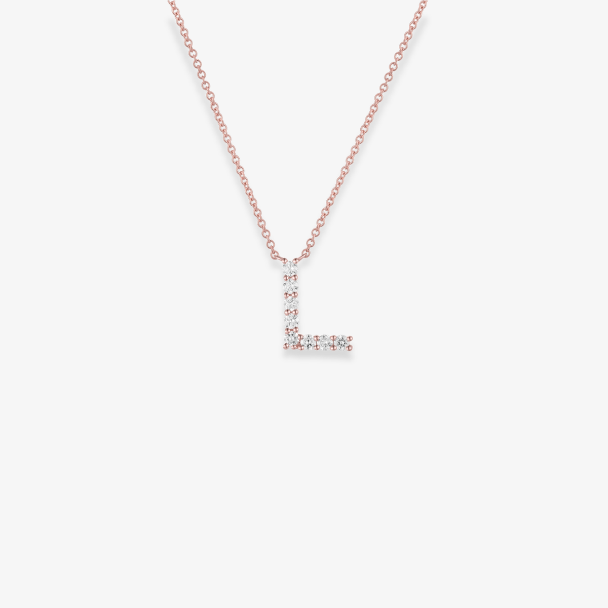 Jumbo Diamond Initial Necklace