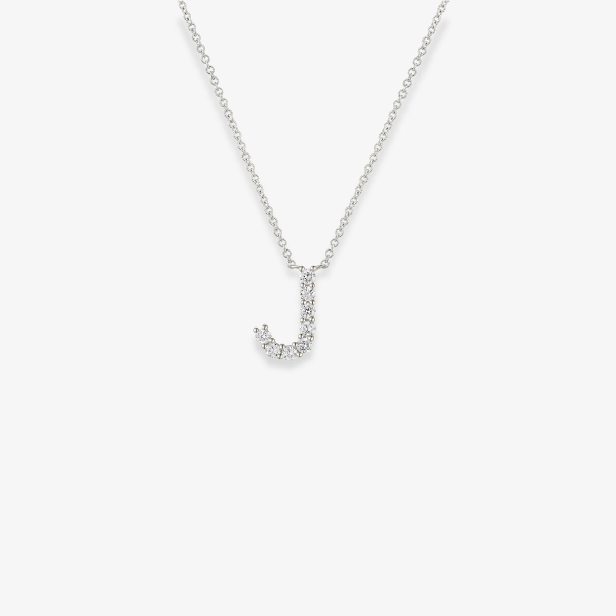 Jumbo Diamond Initial Necklace