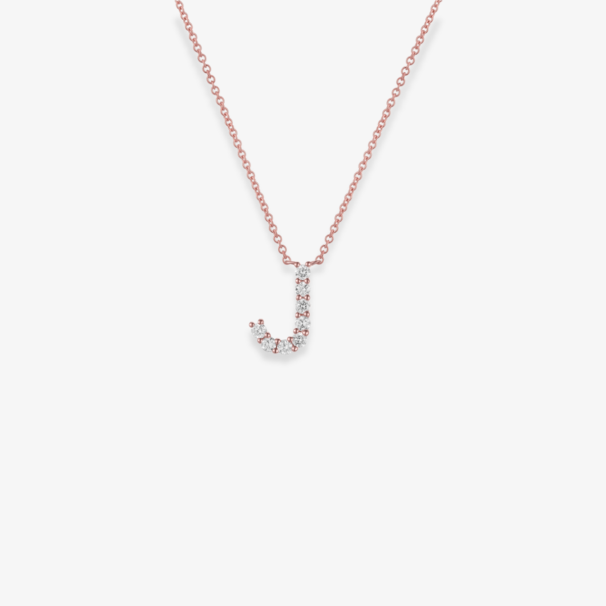 Jumbo Diamond Initial Necklace