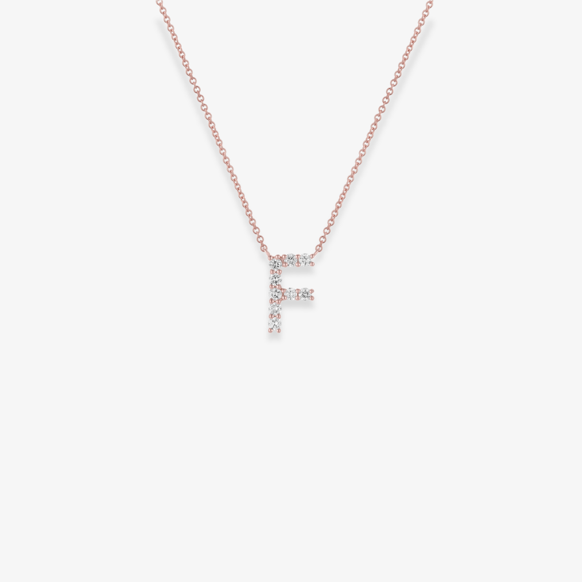 Jumbo Diamond Initial Necklace