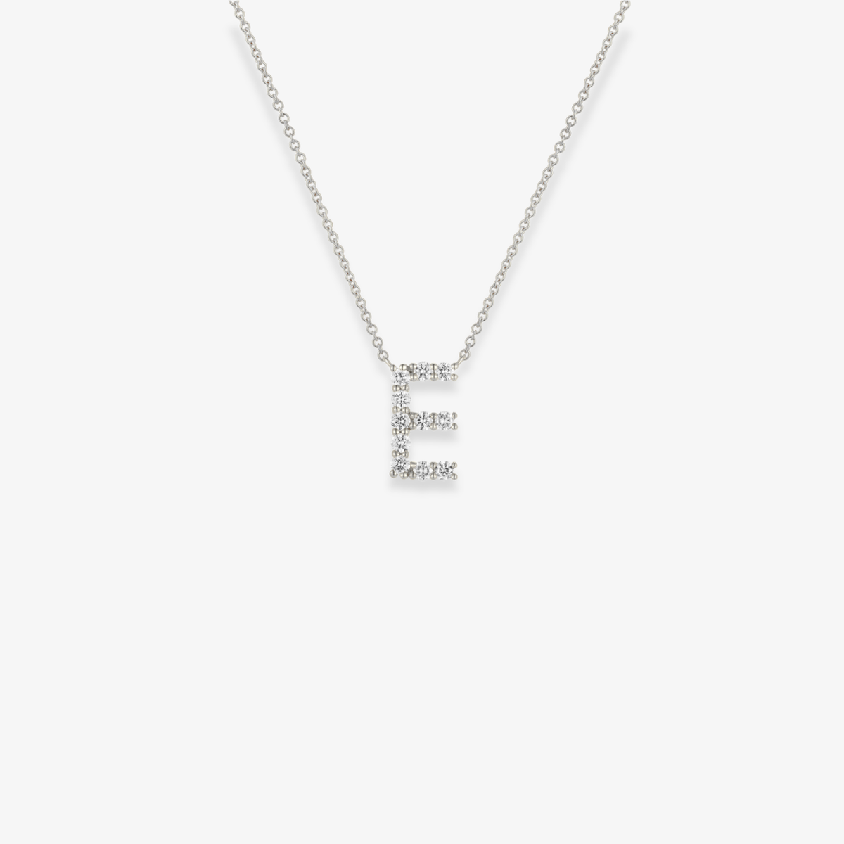 Jumbo Diamond Initial Necklace