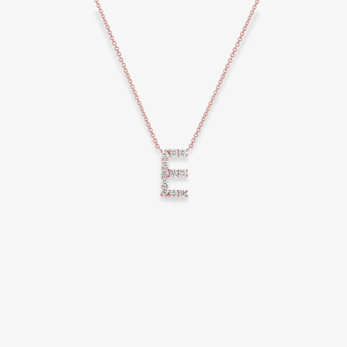 Jumbo Diamond Initial Necklace