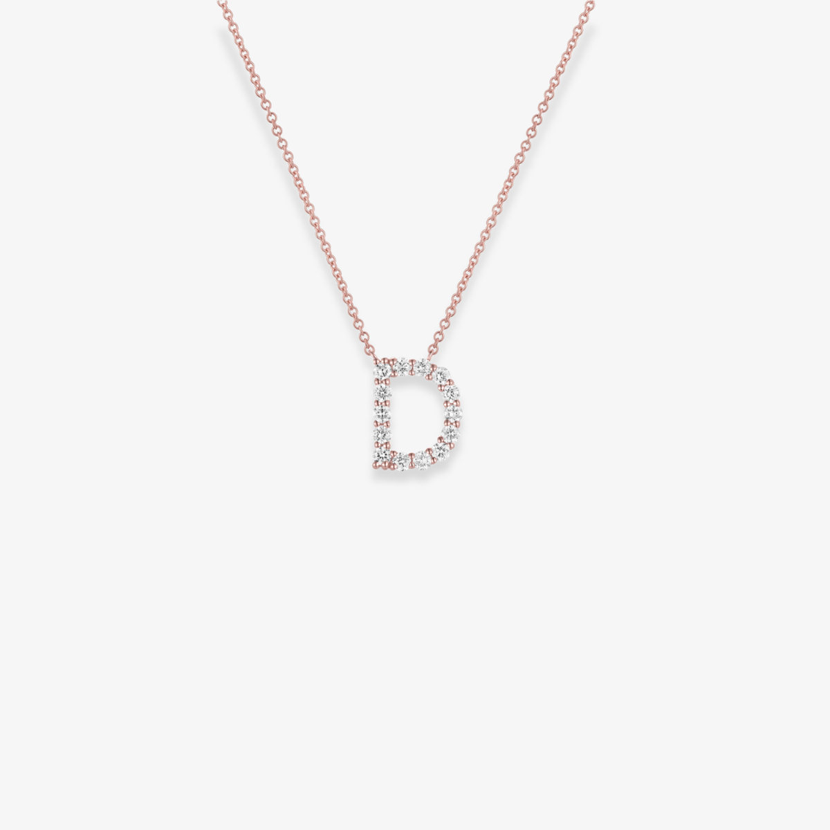 Jumbo Diamond Initial Necklace