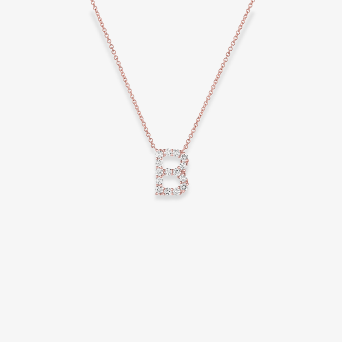 Jumbo Diamond Initial Necklace
