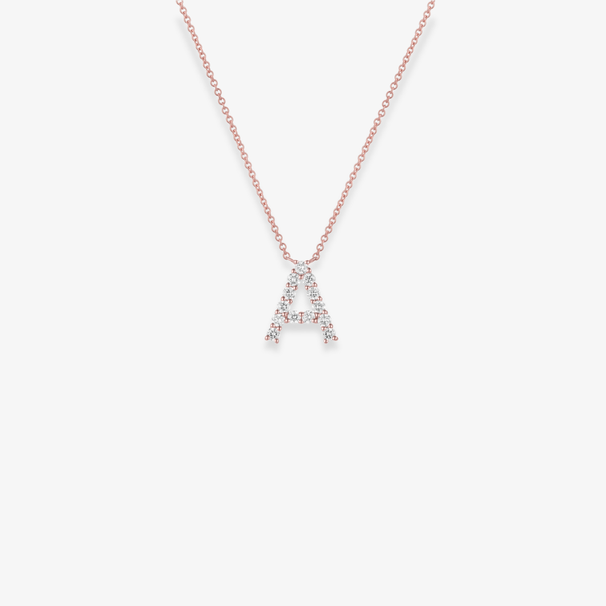 Jumbo Diamond Initial Necklace