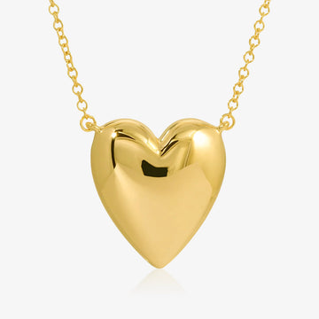 Bubble Gold Heart Necklace
