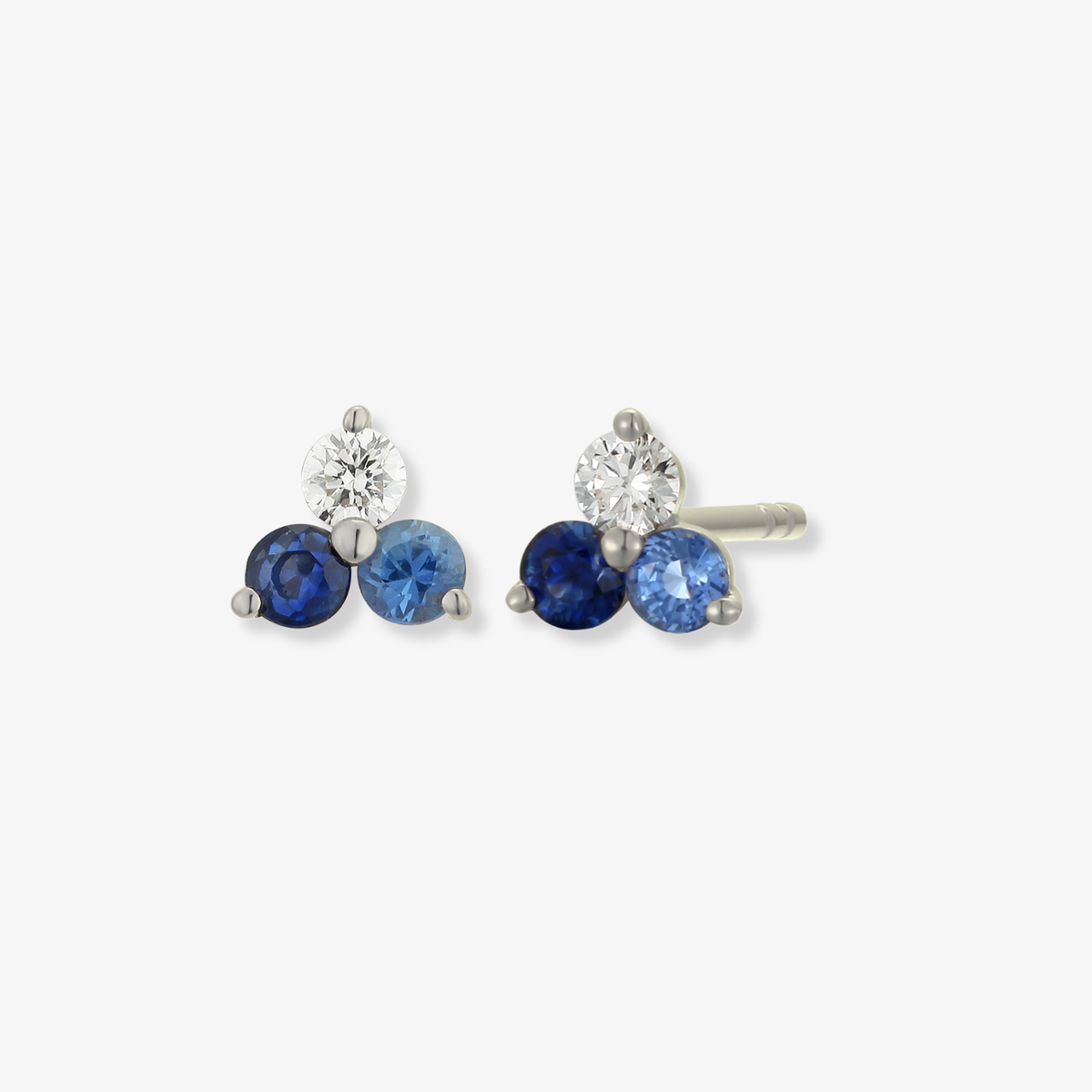 Three Ombre Gemstone Stud Piercing