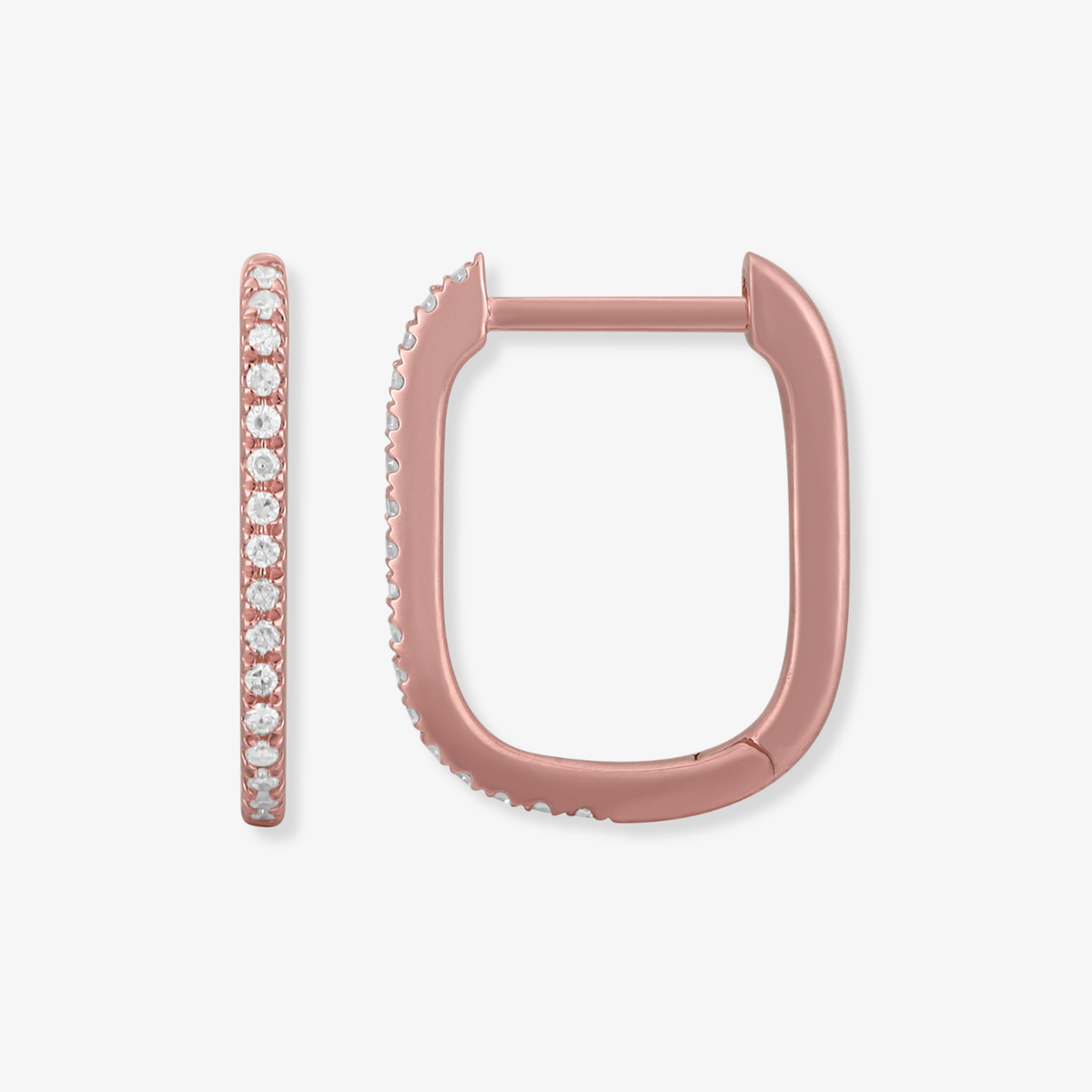 Rectangle Diamond Hoop