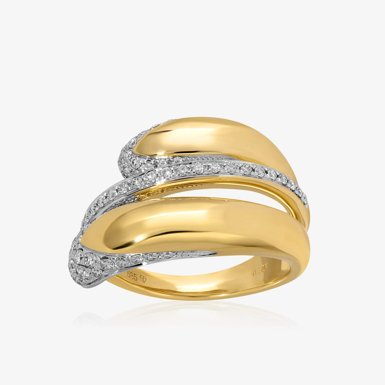 Chunky Snake Gold Ring