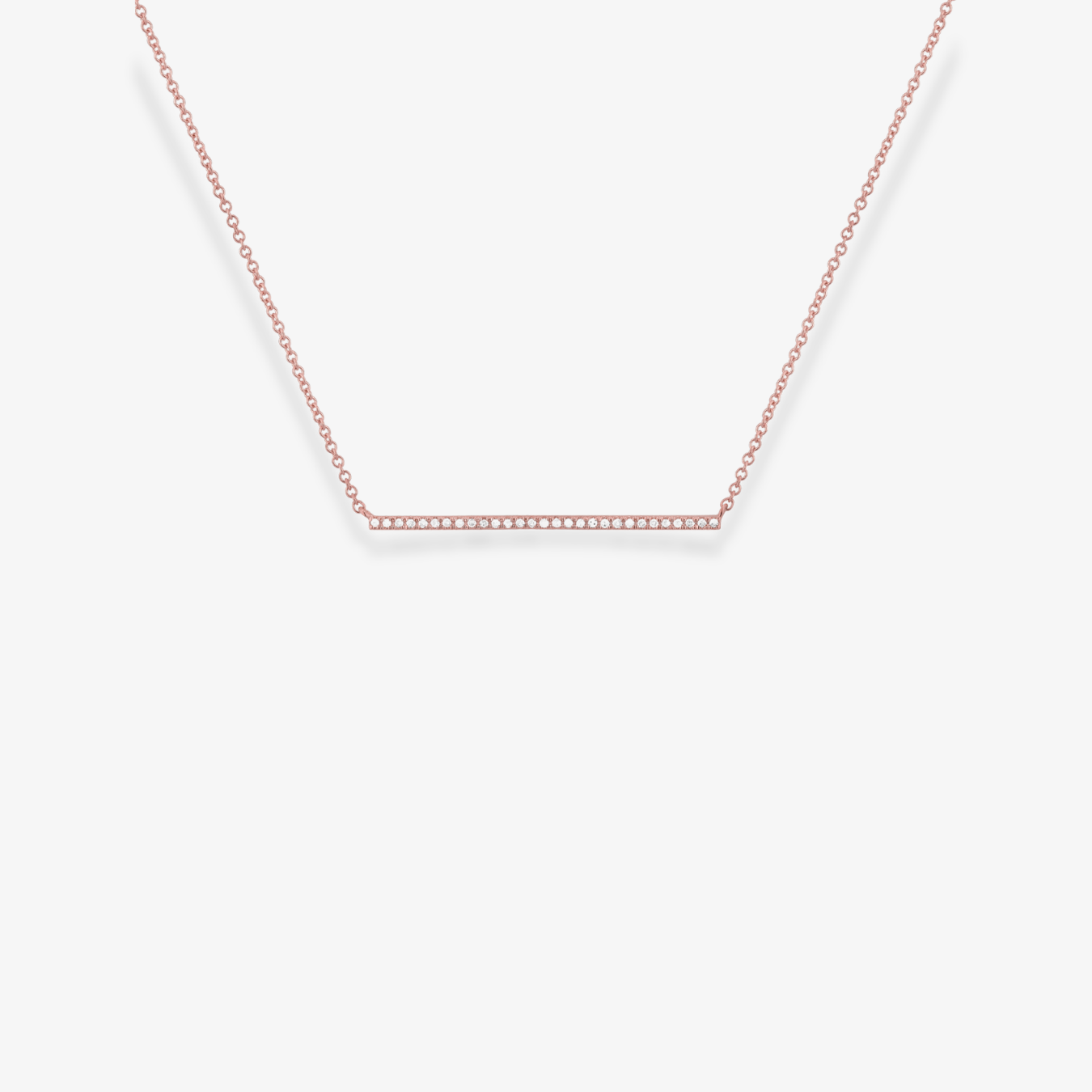 Collar de barra de diamantes