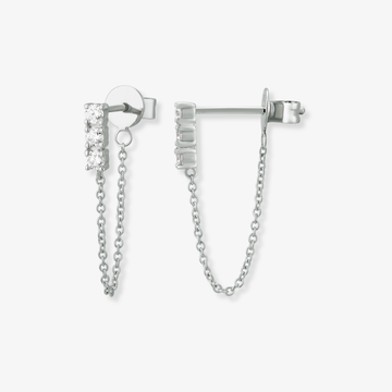 Piercing de tres diamantes