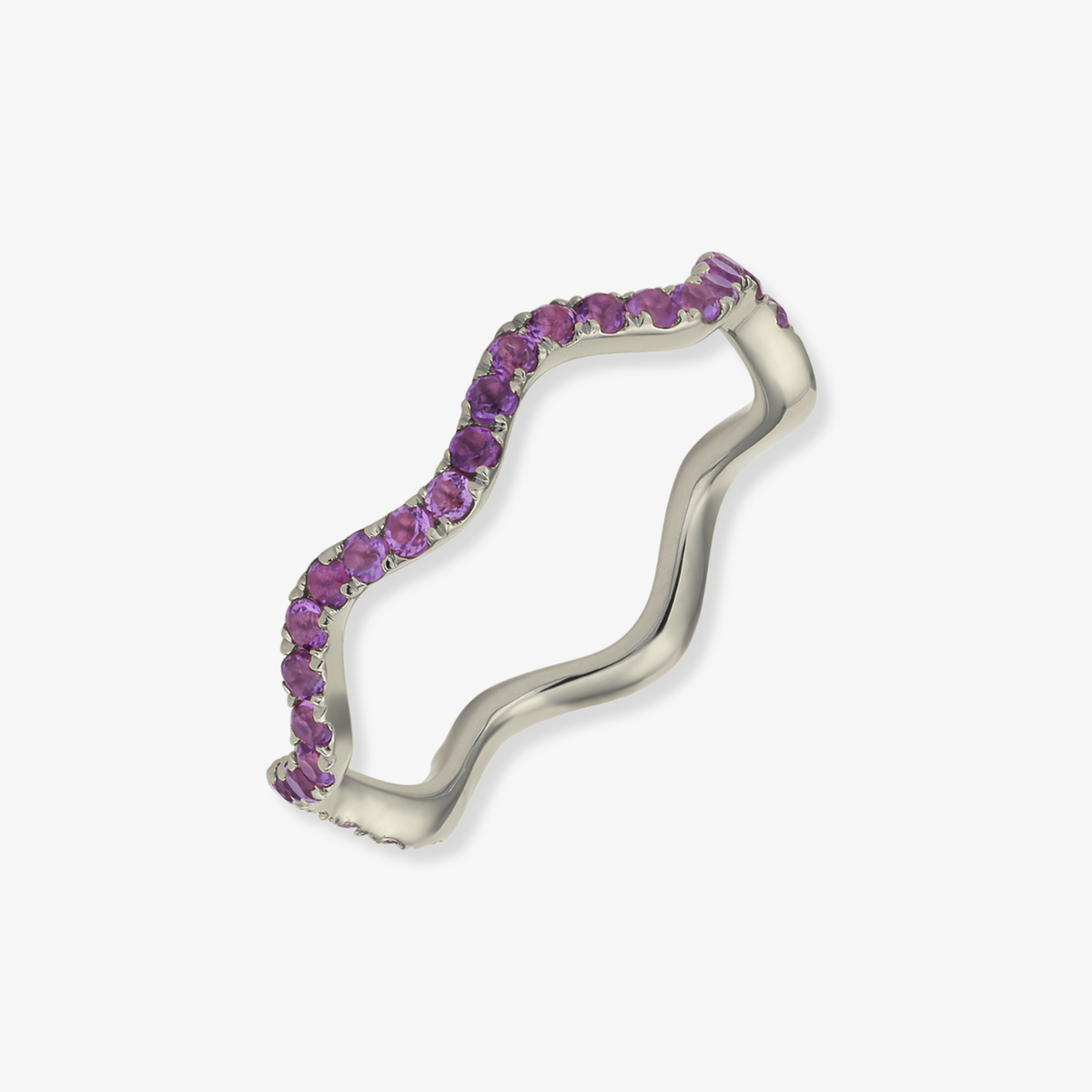 Color Wavy Band Ring