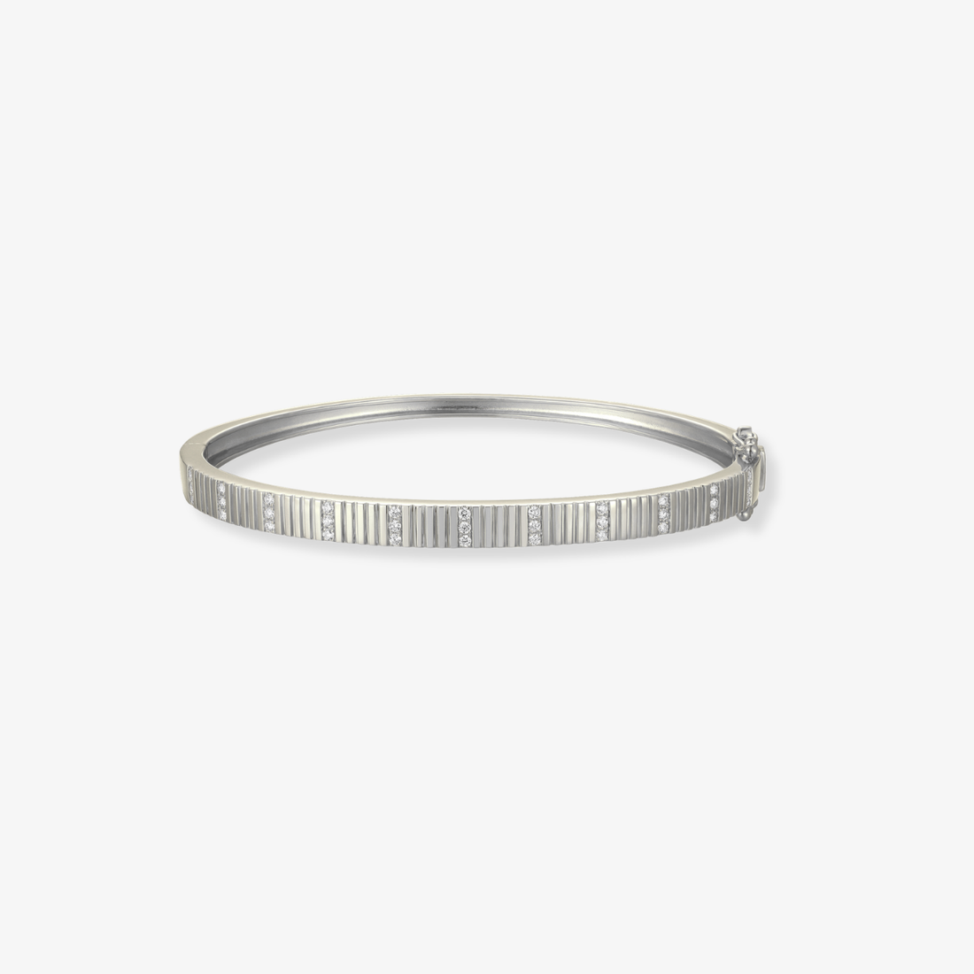 Striped Diamond Bangle