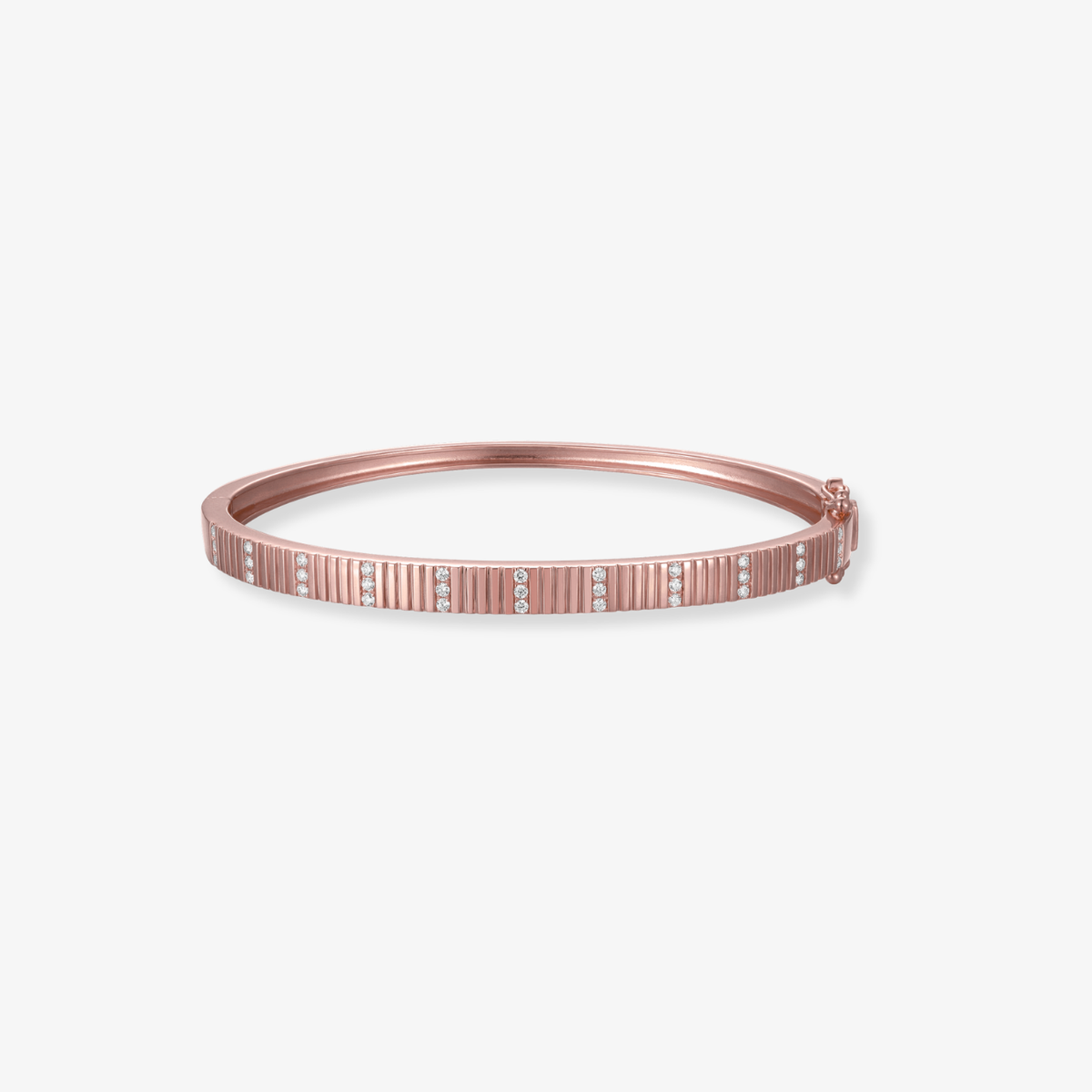 Striped Diamond Bangle