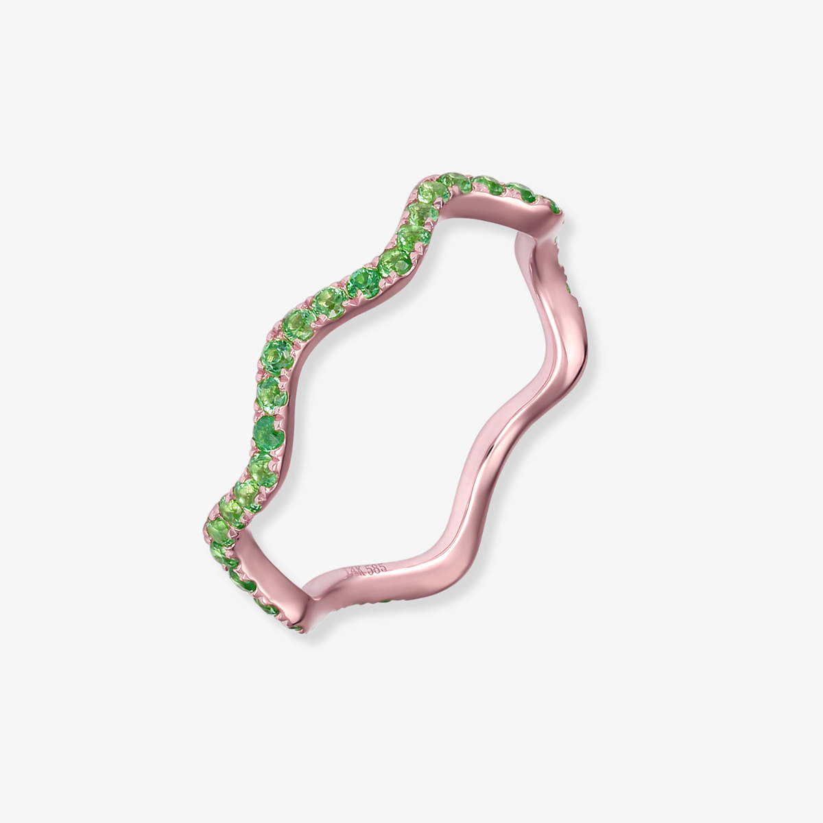 Color Wavy Band Ring