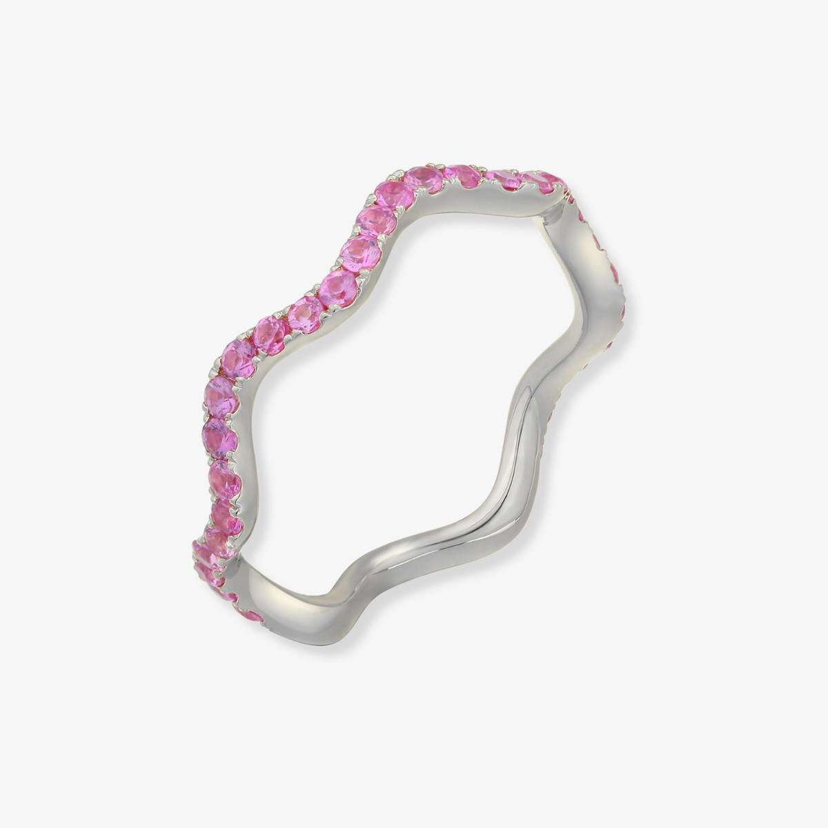 Color Wavy Band Ring