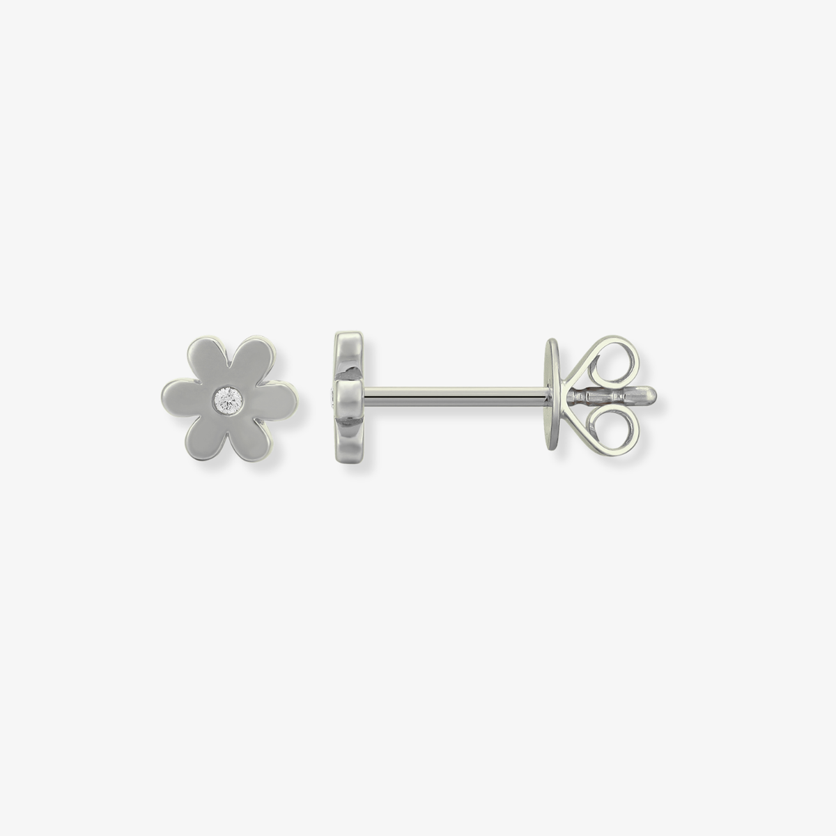 Single Diamond Flower Piercing