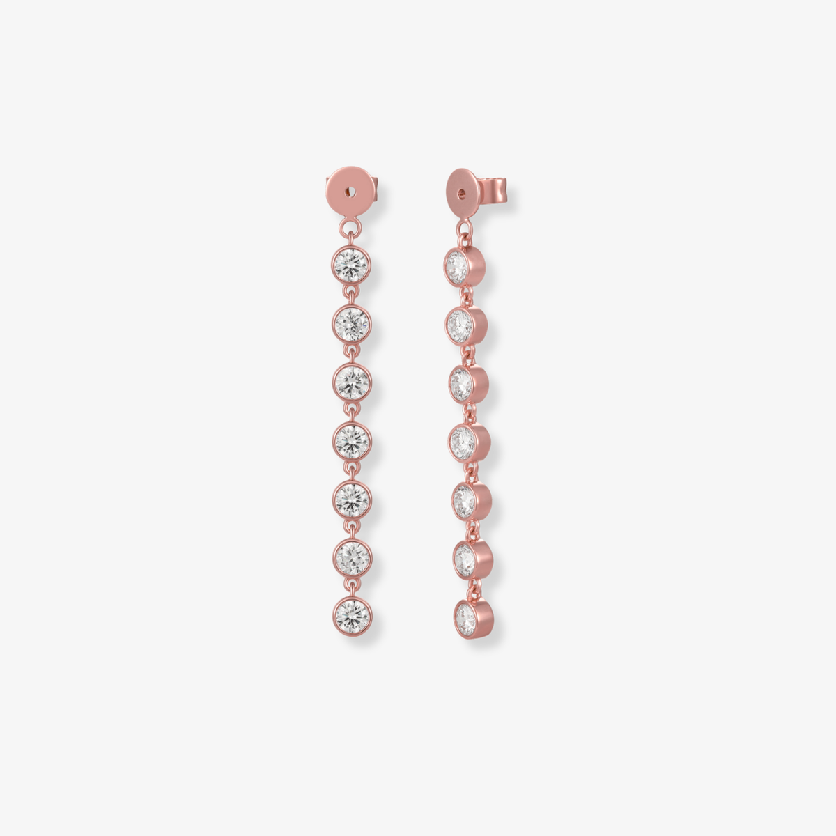 Pendientes colgantes de bisel largo de laboratorio individuales