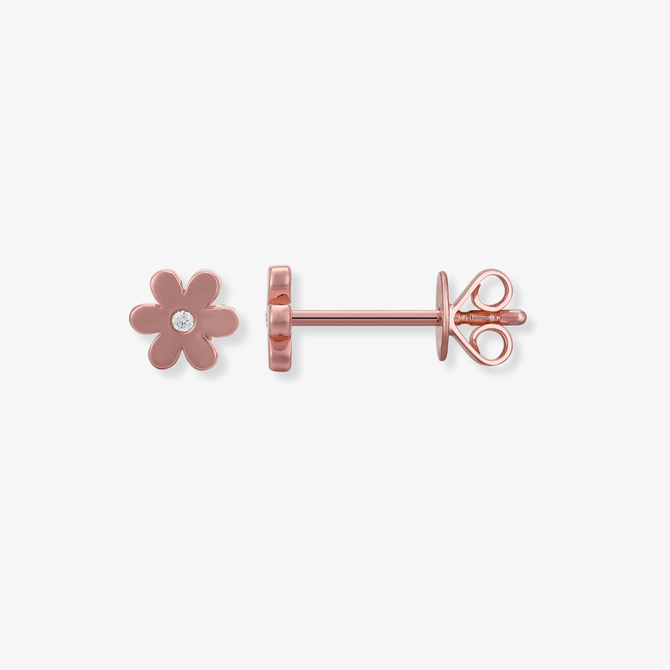 Single Diamond Flower Piercing