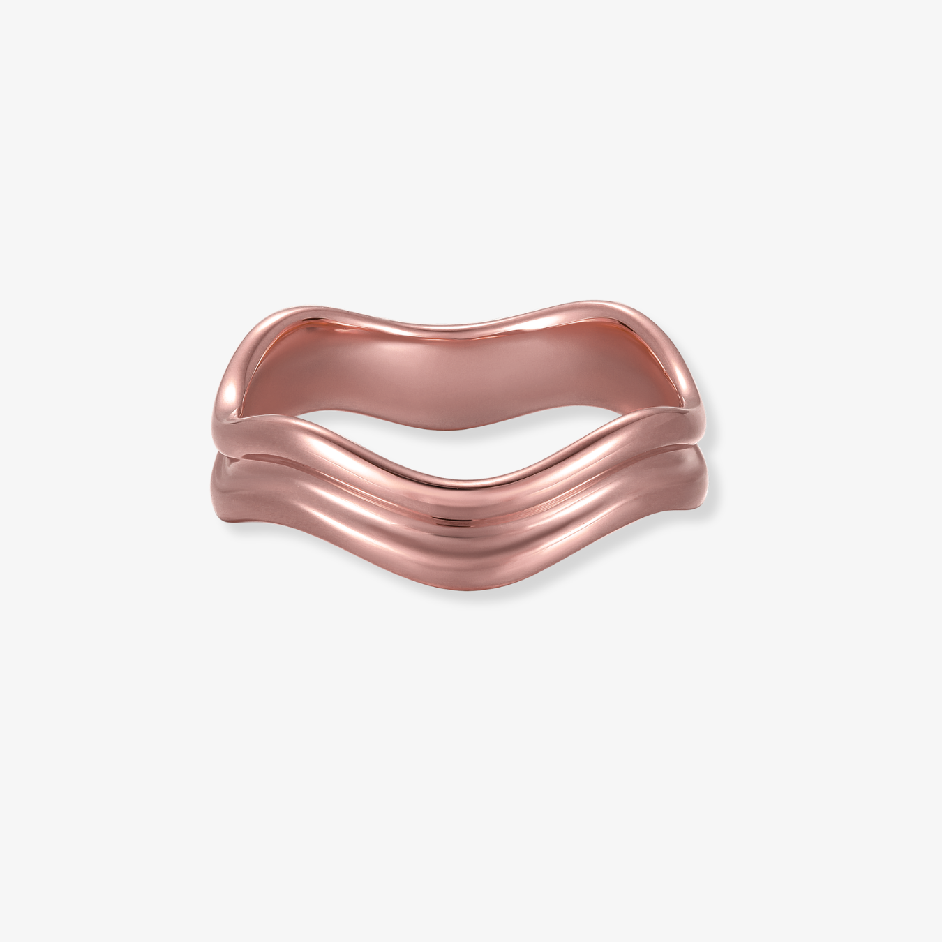 Gold Double Wavy Ring