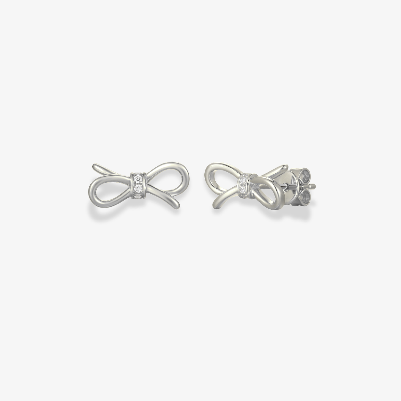Gold and Diamond Bow Piercing