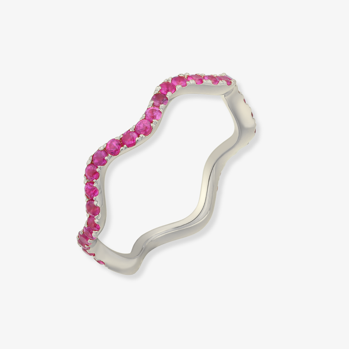Color Wavy Band Ring