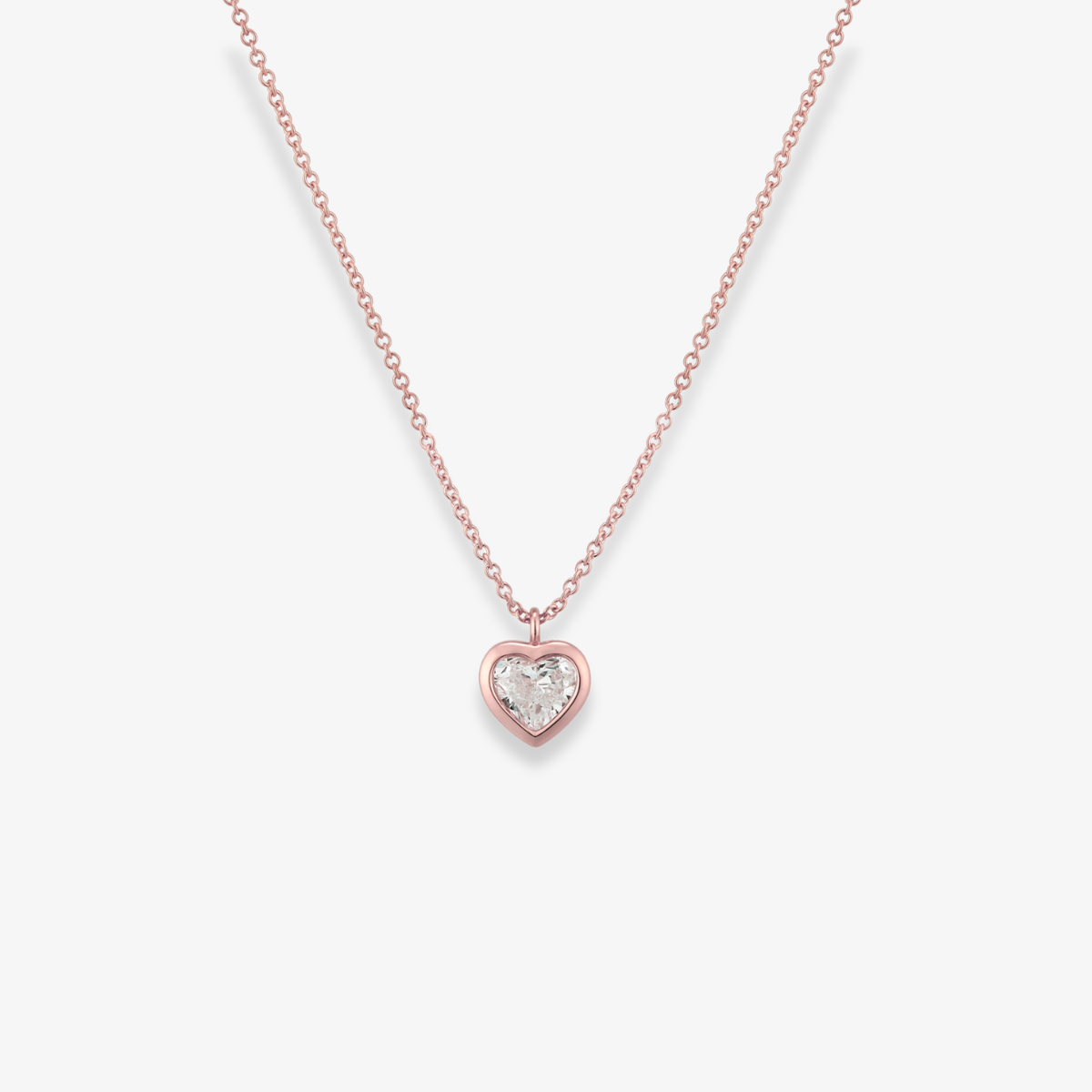 Dancing Diamond Bezel Necklace