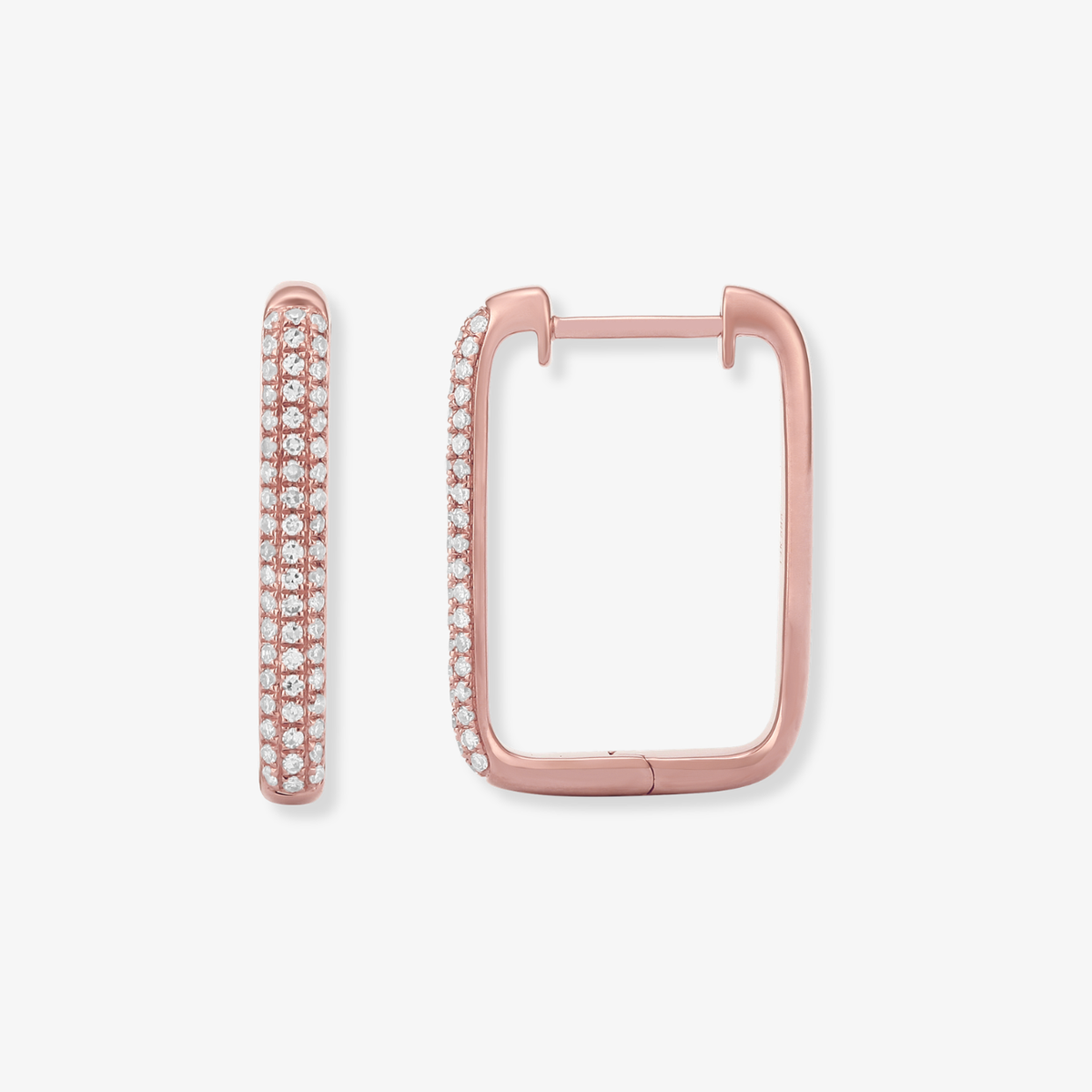 Aros rectangulares pavé