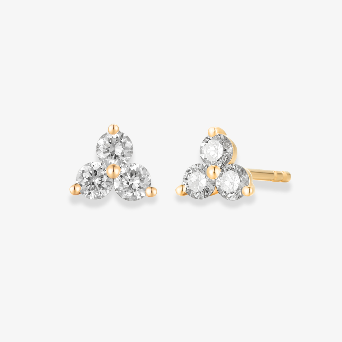 Three Diamond Stud Piercing