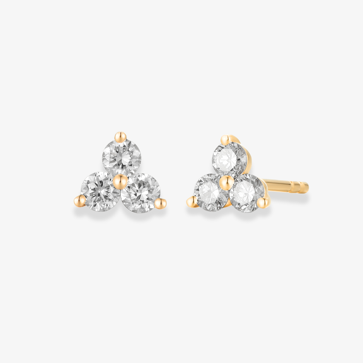 Three Diamond Stud Piercing