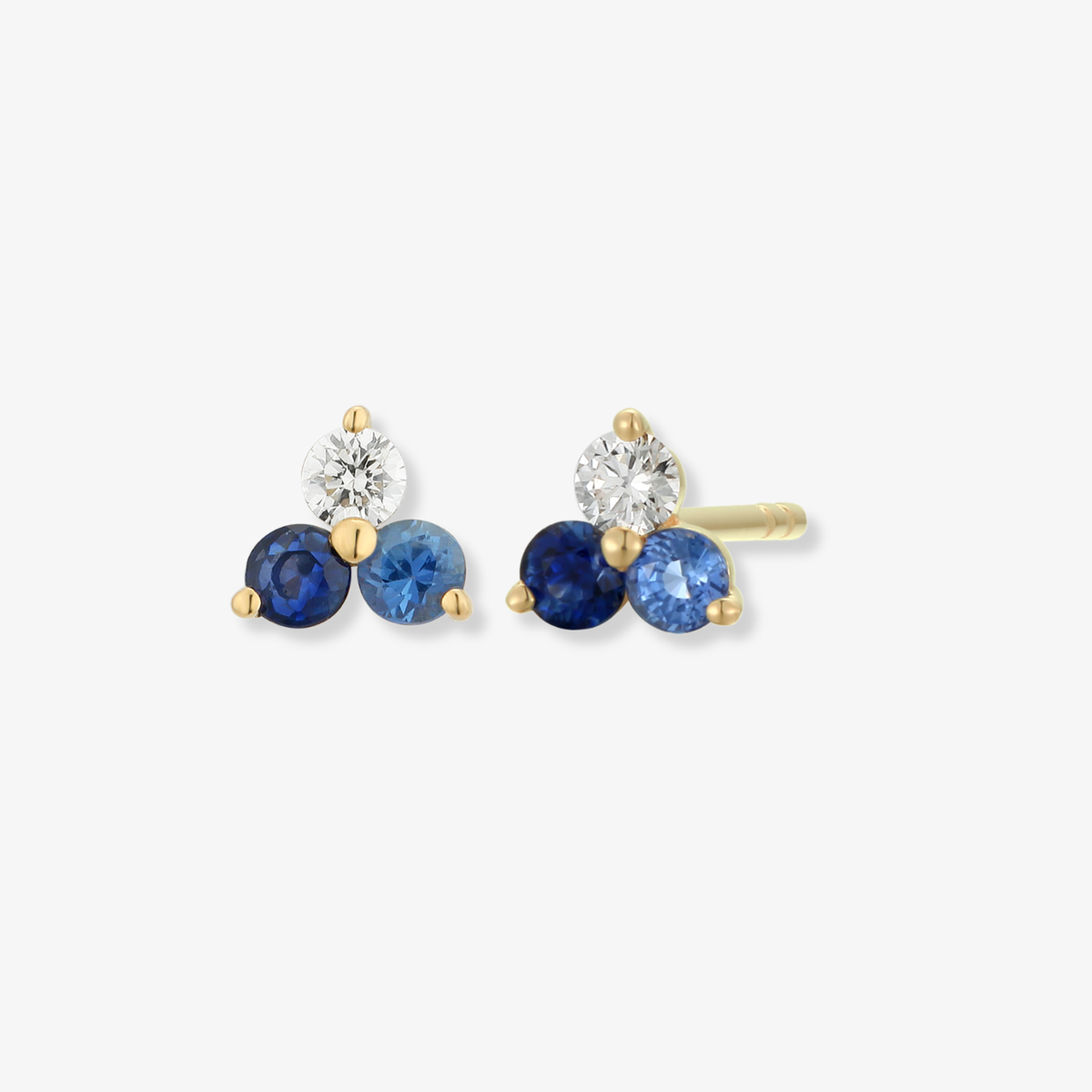 Three Ombre Gemstone Stud Piercing