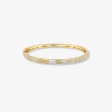 Four Row Diamond Bangle